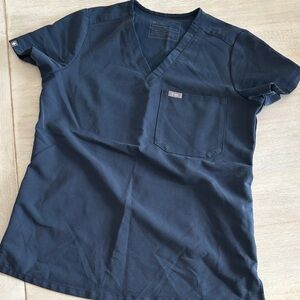 Figs Women’s Dark Grey Scrub Top XS